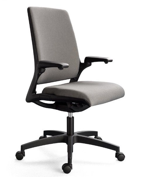 Maxo - chaise de bureau - sitis - roulettes design noires_0