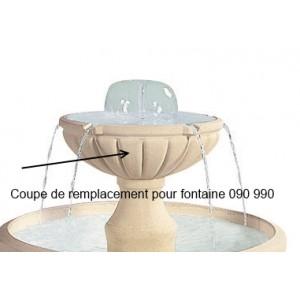 Petite coupe supérieure en pierre pour fontaine cascade grandon - 090990_0