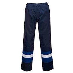 Portwest - Pantalon anti-feu avec bandes réfléchissantes BIZFLAME PLUS - Bleu Marine / Bleu Roi Taille XXL - FR56NRRXXL_0