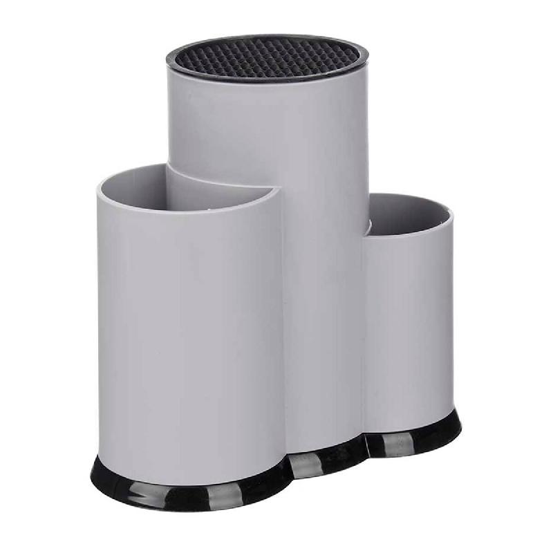San Ignacio KINVARA - Support à ustensiles et bloc porte-couteaux 12 x 23 cm, gris - multicolore plastique SANR186_0