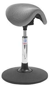 Tabouret Dalton Easy Seat Sway - siège selle réglable en tissu 3D gris - Marque Rolléco_0