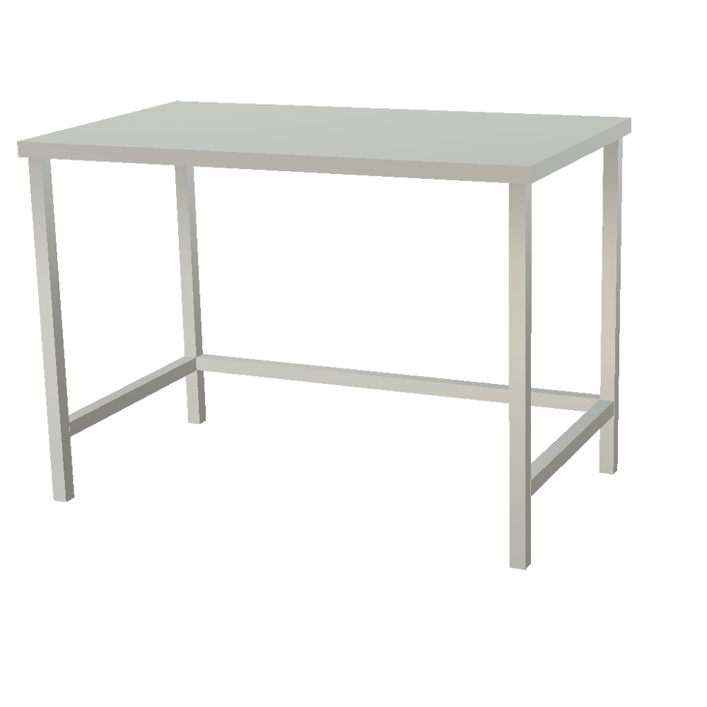 Table en inox - maison patay - hauteur personnalisable de 750 à 1000 mm_0