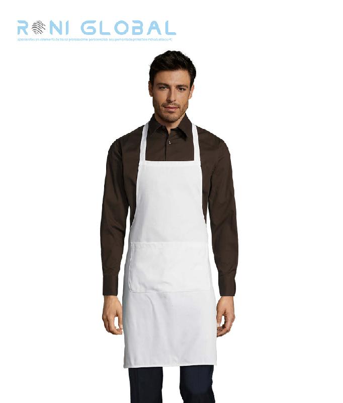 Tablier long avec grande poche en coton/polyester - GRAMERCY SOL'S - Ref: sol-01744_0