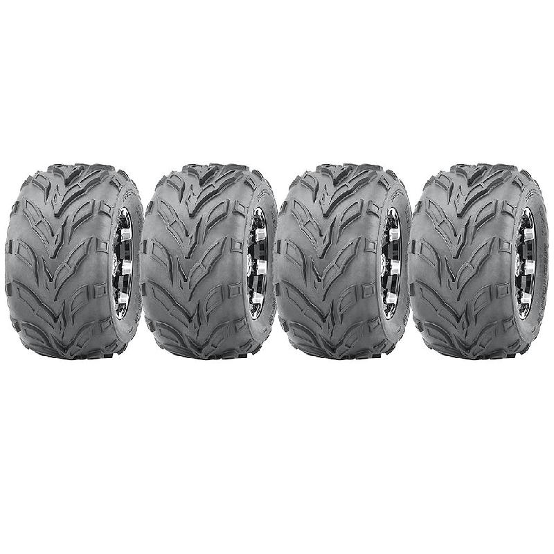 Pneu ATV 18x9.50-8 sur jante 100mm PCD à quatre crampons, Dirt trail E marked (Lot de 4)_0