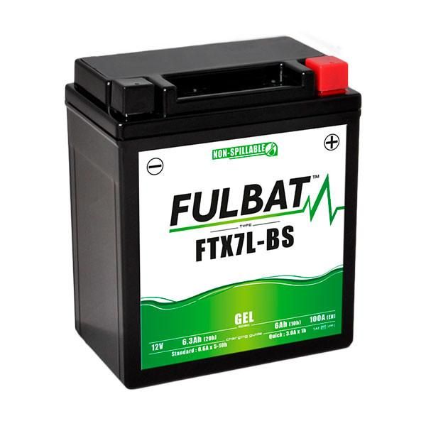 BATTERIE MOTO GEL YTX7L-BS / FTX7L-BS 12V 6AH_0