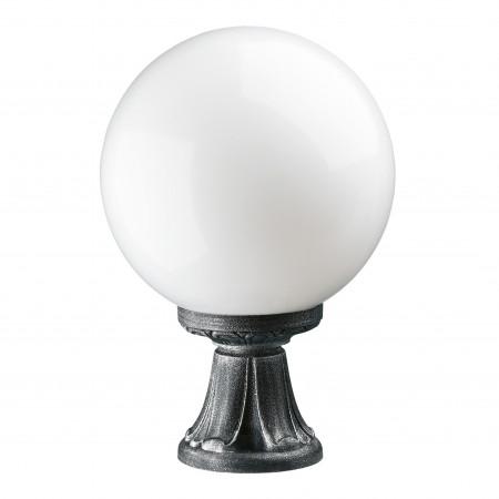 Borne classique forme boule Indura Globo - IP65 E27 - Diamètre 300 mm - Coloris noir - Hauteur totale 450 mm_0