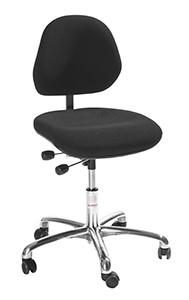 Chaise de bureau confortable – Office Tissu noir_0