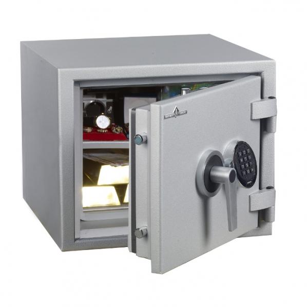 Coffre-fort anti-feu et anti-vol Protect Duo 34 litres - Serrure à clé ou à code - Marque Hartmann Tresore_0