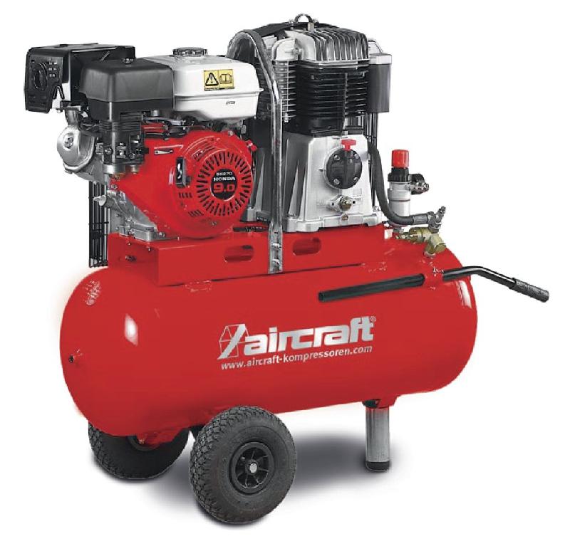 Compresseur de construction mobile moteur essence 100L 6,6kW/8,97Ch 480L/min 14 bars Aircraft AIRBAU 652/100B_0