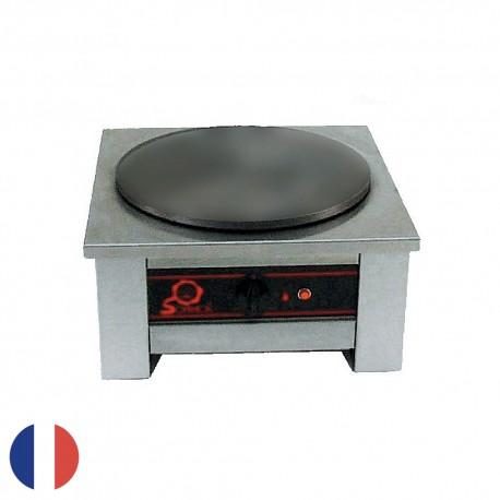 Crêpière électrique professionnelle 1 plaque - diamètre 40 cm - fonte micro sillonnée - Sofraca_0