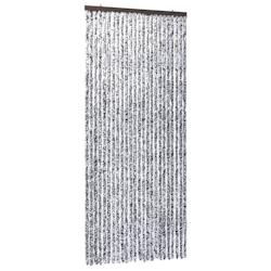 Décoshop26 - Rideau contre insectes moustiquaire Marron et beige 100 x 220 cm Chenille DEC022180 - marron 3001318569606_0