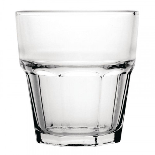 GOBELETS CÔTELÉS EN VERRE 240 ML OLYMPIA - LOT DE 12