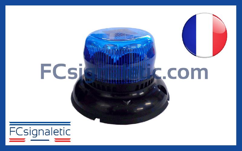 Gyrophare Gyroled bleu embase ISO XS classe 1 rotatif STANDBY MERCURA 27001-00_0