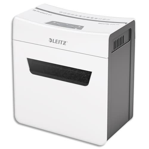 Leitz destructeur de documents iq protect 6x, p-4, coupe croisée, 4x28mm, 6 feuilles, 10l, 80900000_0