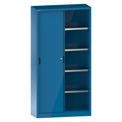 LISTA - ARMOIRE PORTES COULISSANTES (HXLXP) 195 X 125 X 40CM KEY LOCK R5012