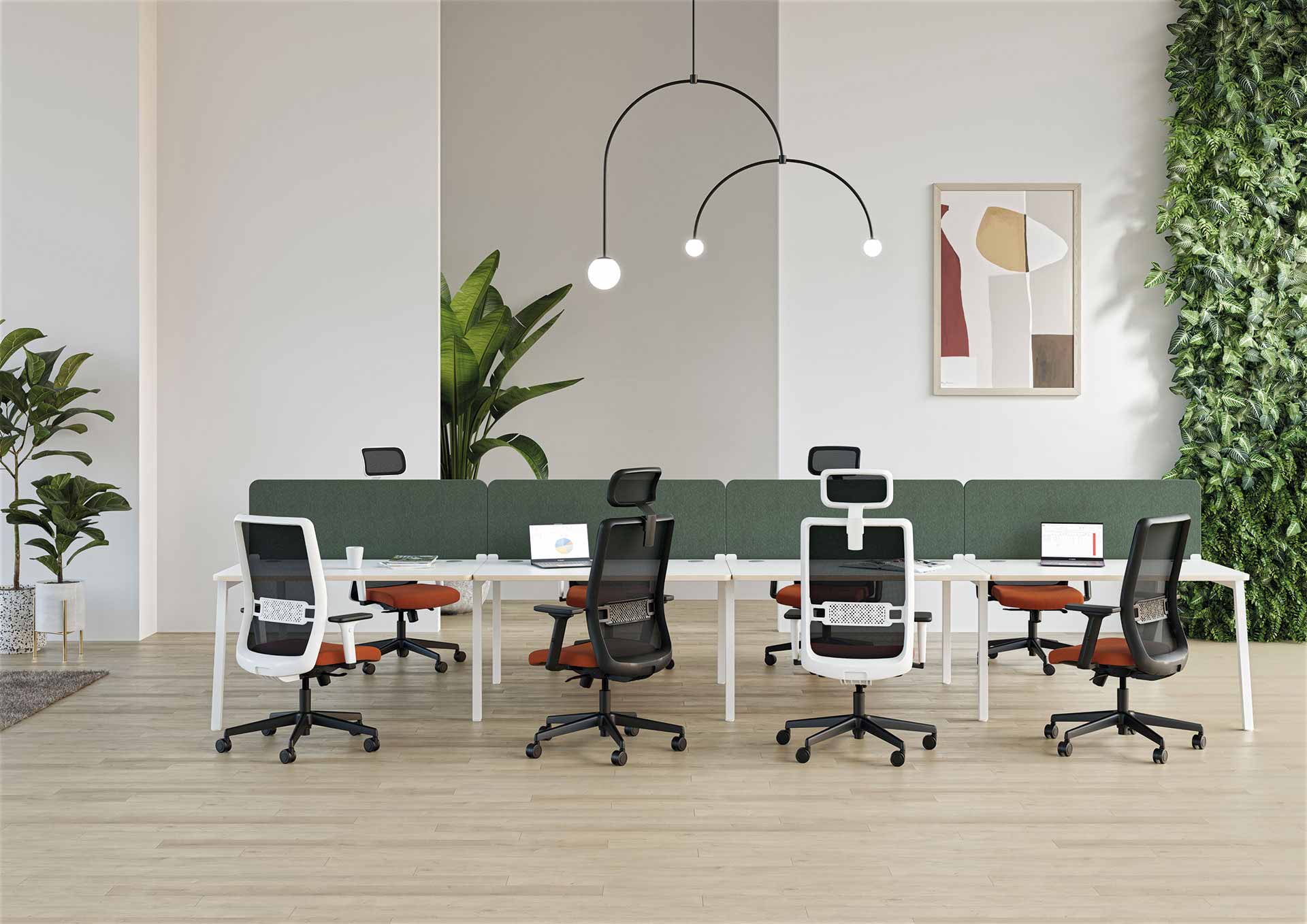 Panneaux écrans frontaux et latéraux pour open space - 3 finitions design - Fixation simple - Absorption acoustique_1