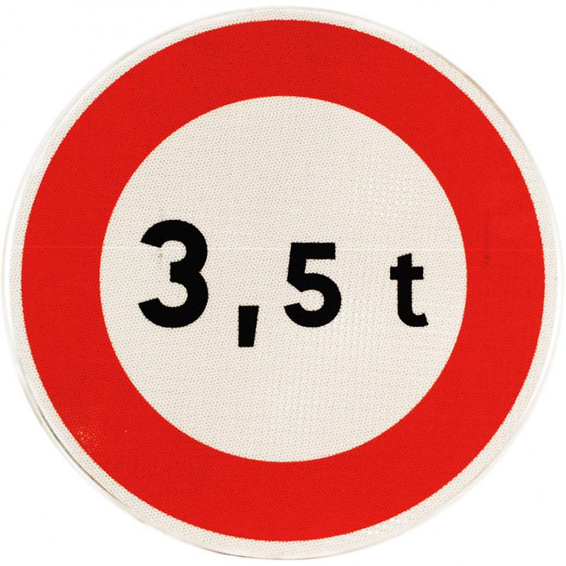 Panneau prescription temporaire BK13 - personnalisation du tonnage - WP Signalisation_0