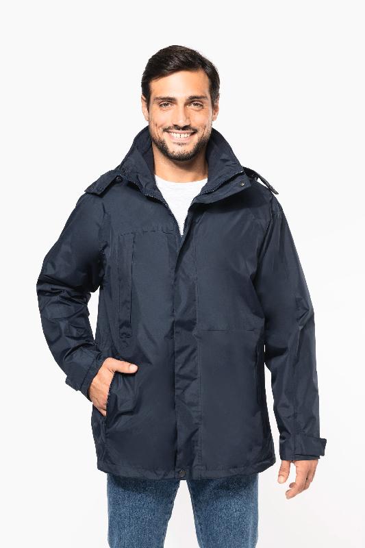 Parka 3 en 1 homme - Réf: K657 - Kariban - étanche avec coutures thermosoudées_0
