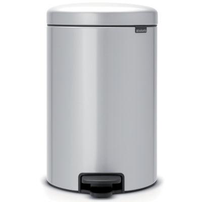 Poubelle NewIcon Brabantia 20 L gris métal_0