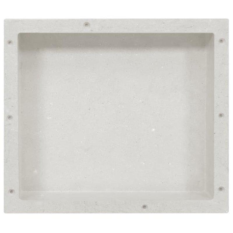 Vidaxl niche de douche blanc mat 41x36x10 cm 151390_0