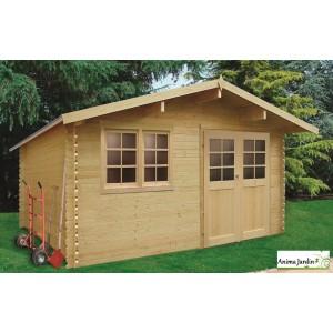 Abri de jardin en bois 28mm visp - s8386-sans plancher_0