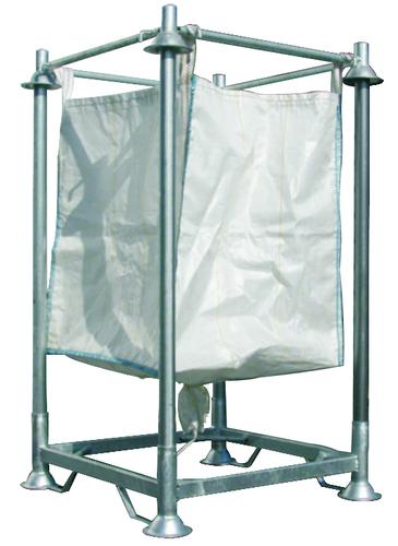 Cadre support pour big bag - acier galvanisé à chaud - charge utile 1000 kg - dimensions 1125 x 1125 mm_0