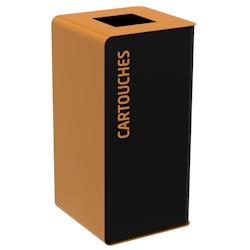 Rossignol - Borne de tri avec bac 40L CUBATRI - cartouches gris manganèse/marron - noir métal 55899_0