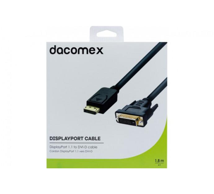 Dacomex - Cordon DisplayPort 1.1 vers DVI-D 1,8 m - Référence 199057 - Résolution jusqu'à 1920x1200 à 60 Hz_0