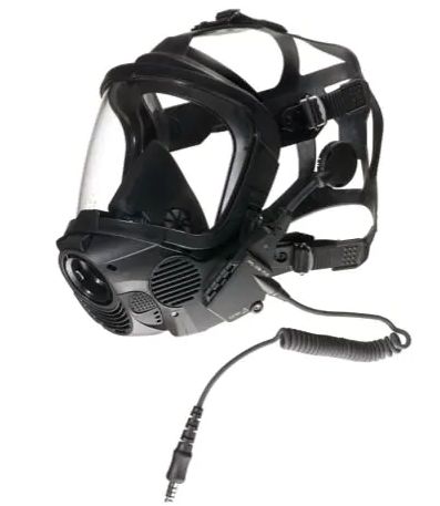 Dräger fps-com-plus - masque à gaz - draeger médical s.A.S. - il est monté sur le cadre de l’oculaire et est donc parfaitement intégré. Pour une audibilité claire par amplificateur vocal ou radio_0