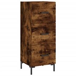 Helloshop26 - Buffet bahut commode armoire meuble de rangement organisateur cuisine salle de séjour salon 34,5 x 34 x 90 cm bois 02_0030929 - 3000209_0
