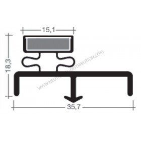 Joint JCA185G - Gris - Sur mesure pour chambre froide et applications diverses_0