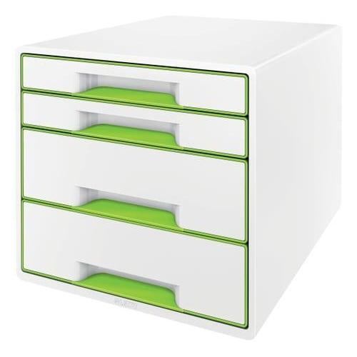 Leitz module de classement WOW - 2 petits + 2 grands tiroirs - Dimensions : L36,3 x H27 x P28,7 cm - Coloris vert_0
