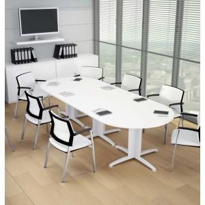 Mobilier pour salles de réunion - Gamme Sigma - Tables en mélamine avec finitions variées_0
