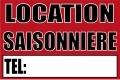 Panneau location saisonnière - PVC 600x400mm - 3mm d'épaisseur - Utilisation intérieure/extérieure_0