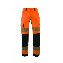 Pantalon haute visibilité typhon elasthane orange/marine_0
