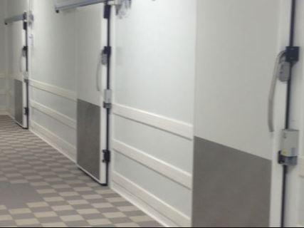 Porte coulissante ACOFROID pour chambres froides positives ou négatives - guidage panneaux 7540 - isolation polyuréthane_0