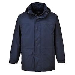 Portwest - Parka de travail doublée polaire OBAN Bleu Marine Taille XL - XL bleu polyester 5036108042180_0