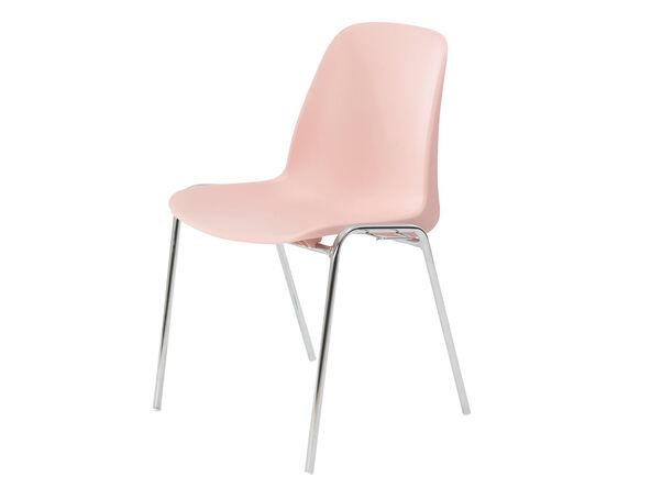 Chaise polyvalente Kasia empilable par 15 - coque en polypropylène - structure en acier chromé_0