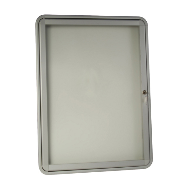 Vitrine murale d'affichage extérieur en aluminium - 1 feuille A4 - Réf. 386440_0