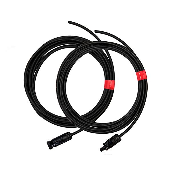 Câble avec prise compatible MC4 vers DC 5,5 x 2,1 mm et 3 adaptateurs – 2 m, Câbles pour panneaux et batteries