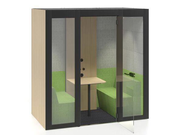 Cabine acoustique Silent Room avec isolation acoustique et éclairage automatique_0