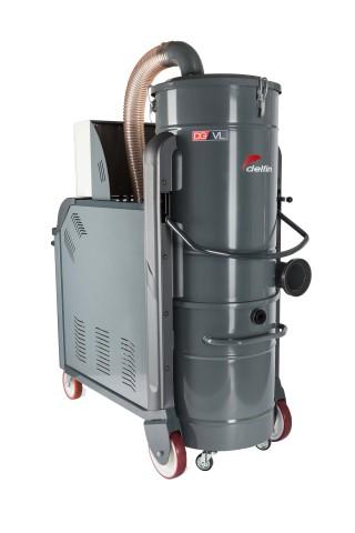 Aspirateur industriel eau et poussière VL 125 - 12,5 kW - Cuve 160 L - Débit 1.100 m³/u - Dépression 4.000 mm H2O_0