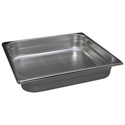 Bac Gastro Inox AISI 304 Perforé GN 2/3 H. 100 mm - Gastroland - 3701666001970_0