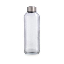 Bouteille Quid Velvet en verre transparent avec bouchon en acier inoxydable 1,3 L - transparent verre 5427564_0