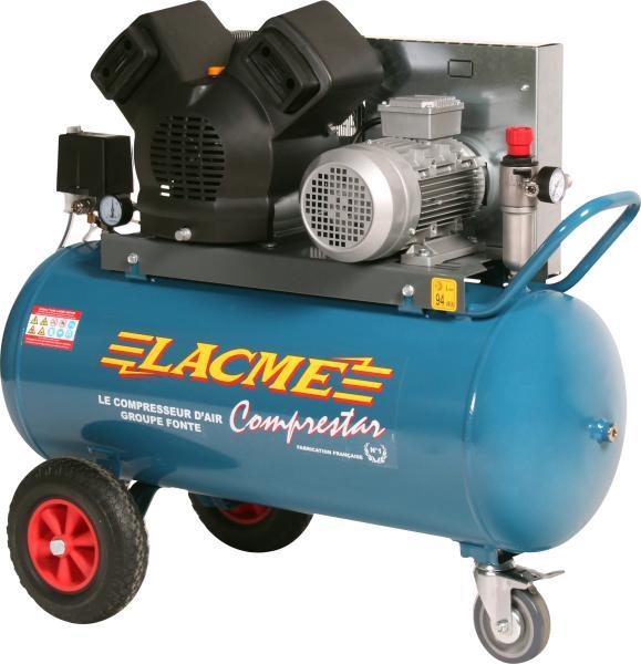 Compresseur 100 litres - Lacmé Comprestar 24V100T SP/ELV - 400V 4 CV, 24 m³/h - Réf. 330451_0