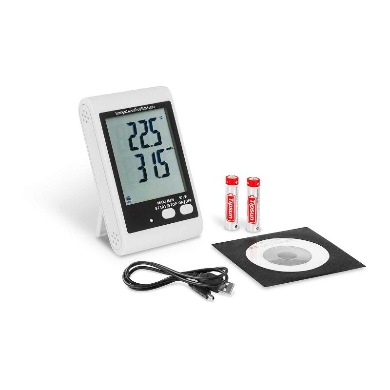 Enregistreur de données Steinberg Systems - écran LCD - Température (-35 à +70 °C) et Humidité (0-100%) - Mémoire 32 000 valeurs - Référence 14_0005501_0