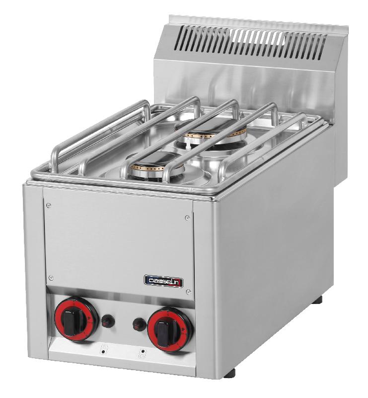 Fourneau gaz à poser - 2 feux - Réf. C6FOG2FP33 - Puissance 3000W + 3600W - Marque CASSELIN_0