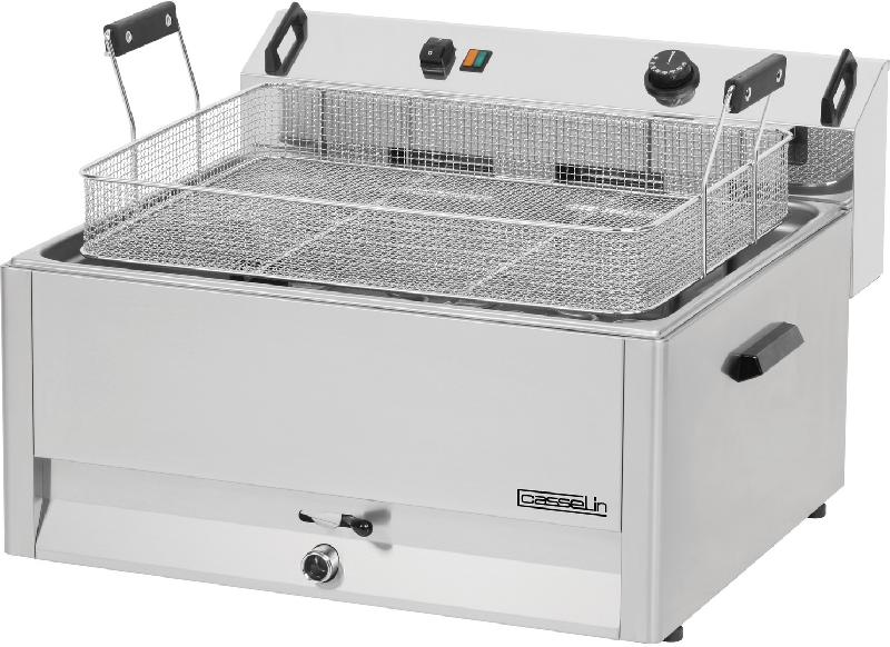 Friteuse professionnelle a beignets electrique 30 litres avec robinet de vidange - CFB30_0