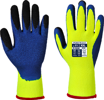 Gant  duo-therm jaune bleu a185, l_0