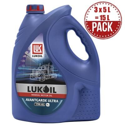 Huile moteur Avantgarde Ultra 15W40 E7 - Flottes mixtes tracteurs, poids lourds, engins et autos (3 x 5 L)_0